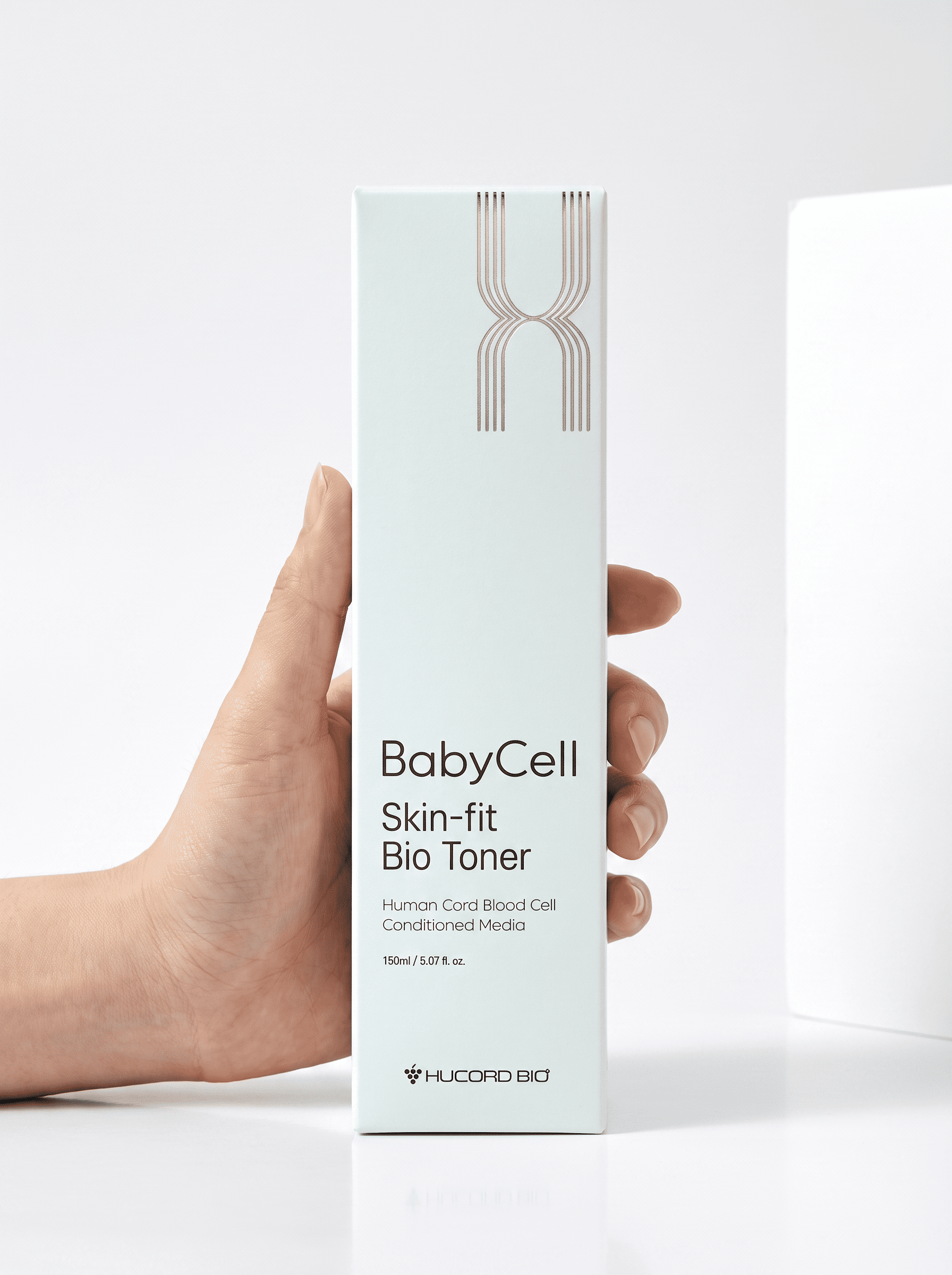 BabyCell Skin-Fit Bio Toner, Human Cord Blood Cell Conditioned Media Serum, Anti-Ageing Treatment with Niacinamide and Collagen, 150ml/5000 ppm