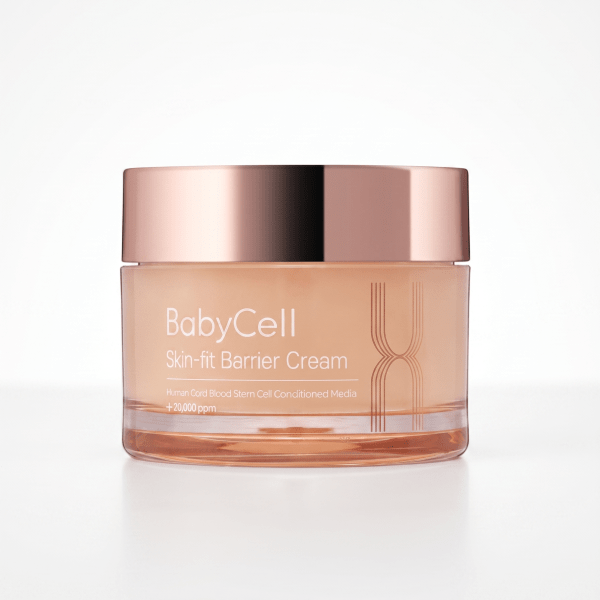 BabyCell Skin-fit Barrier Cream with Human Cord Blood Cell Conditioned Media, Niacinamide, Shea Butter, 50ml/20,000 ppm